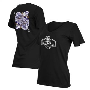 Baltimore Ravens New Era Women’s Draft Card V-Neck T-Shirt