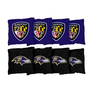 Baltimore Ravens Replacement Corn-Filled Cornhole Bag Set